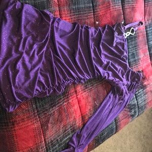Purple sparkle dress petit xl